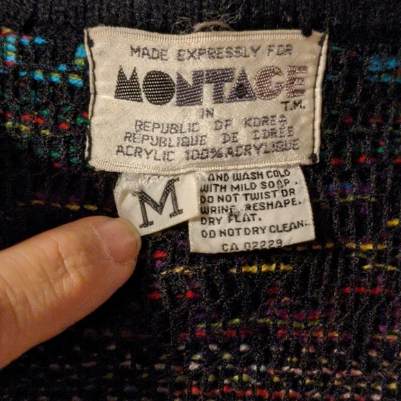 ๐จ๐ฆ Sz M Late 1970's Reversable Knit Vest - Picture 6 of 6